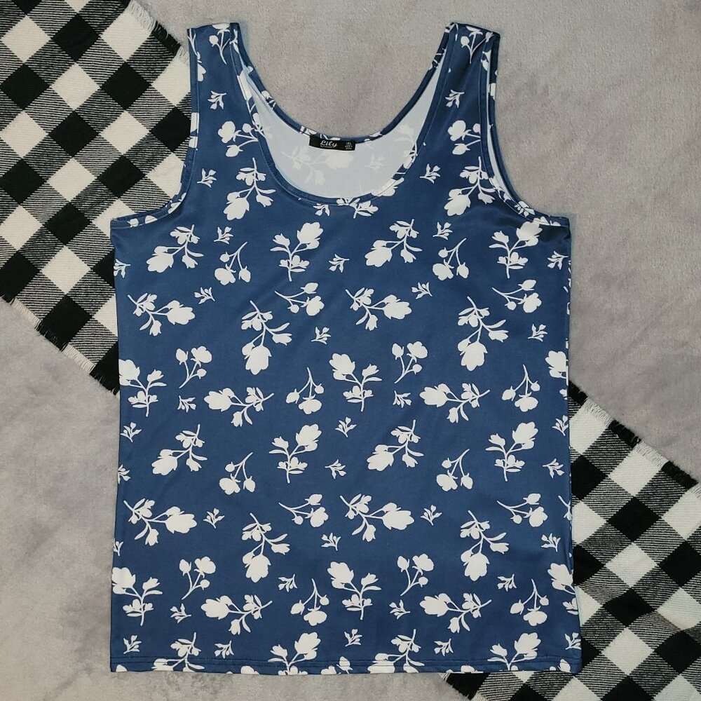 $1 | 1X | Lily By Firmiana | Floral Tank Top